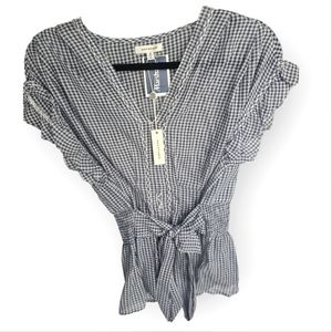 Max Studio Checkered Blouse